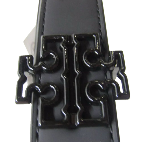 Tory Burch Accessories - NEW TORY BURCH Women's Size M Britten Matte Belt Black
